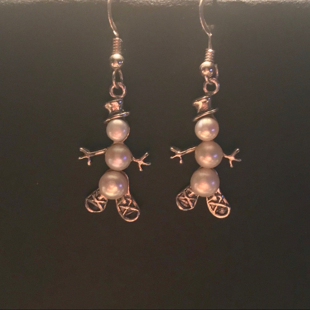 COPY - .925 STERLING SILVER “SNOWMAN” EARRINGS